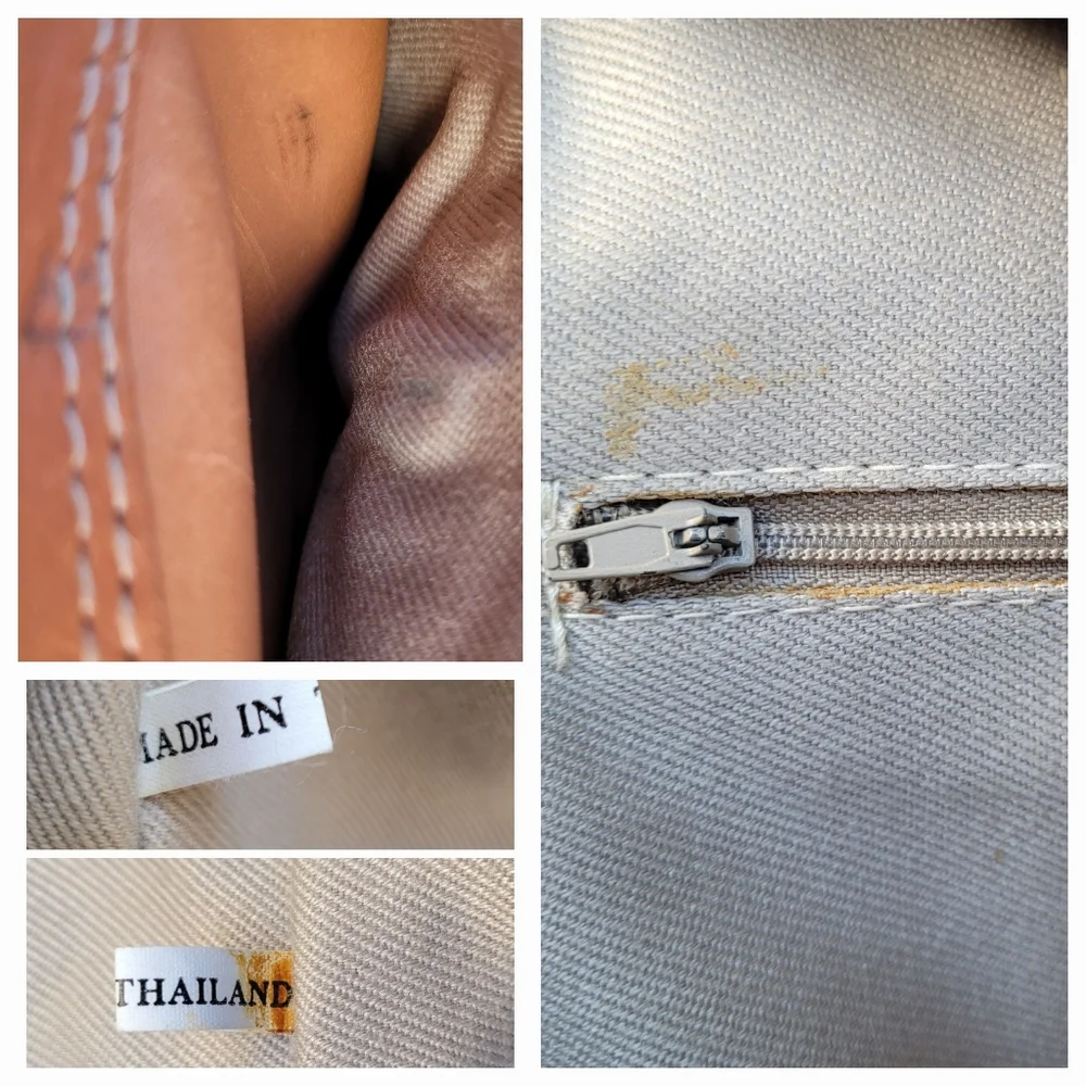 Vintage Nature Company Great Naturalist Collection Tan Leather Messenger Bag
